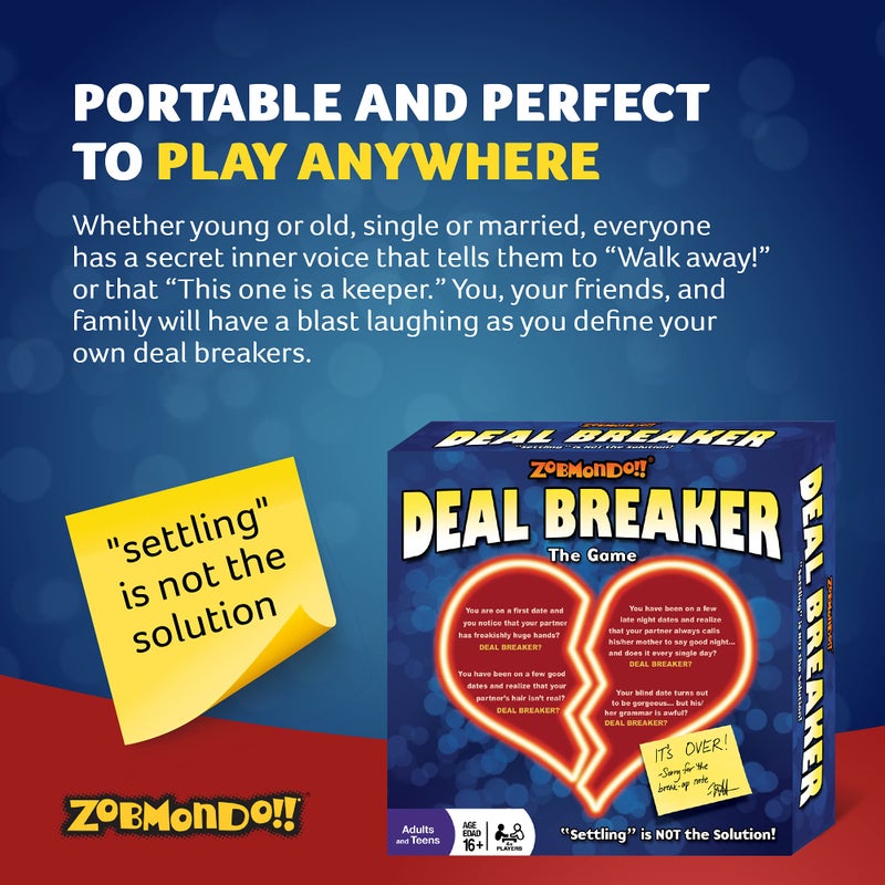 Zobmondo!! Deal Breaker Adult Party Dating Card Game, Adult Games for Game Night and Date Night - Image 4